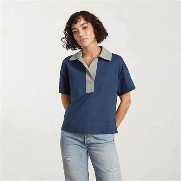 Everlane The Retro Jersey Short Sleeve Polo - Picture 1 of 6
